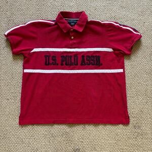 Vintage y2k 2000s style us polo assn uspa mens large good condition golf casual